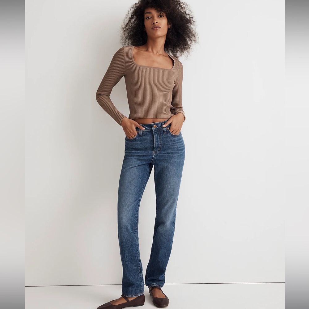 Madewell Jeans Women's 31 Blue Denim The Perfect Vintage Jean Straight Leg - Picture 1 of 11